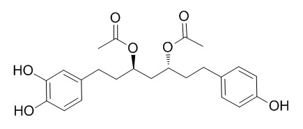 1-(3,4-Dihydroxyphenyl)-7-(4-hydroxyphenyl)heptane-3,5-diyl diacetate