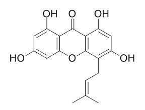 1,3,6,8-tetrahydroxy-4-(3-methyl-2-buten-1-yl)-9H-Xanthen-9-one