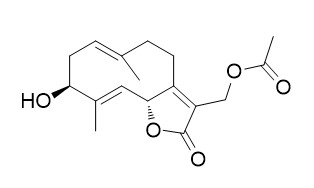 13-Acetoxy-3beta-hydroxygermacra-1(10)E,4E,7(11)-trien-12,6alpha-olide