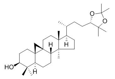 (24S)-Cycloartane-3,24,25-triol 24,25-acetonide