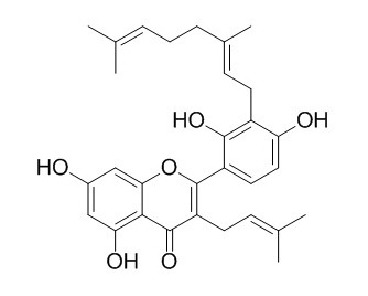 3'-Geranyl-3-prenyl-2',4',5,7-tetrahydroxyflavone