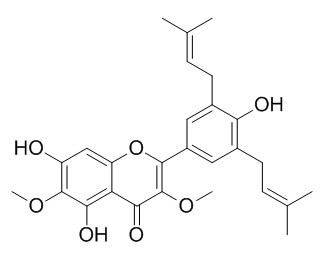 5,7,4'-Trihydroxy-3,6-dimethoxy-3',5'-diprenylflavone