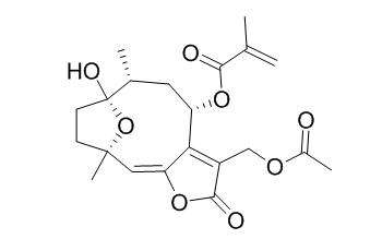 8alpha-(2-Methylacryloyloxy)hirsutinolide 13-O-acetate