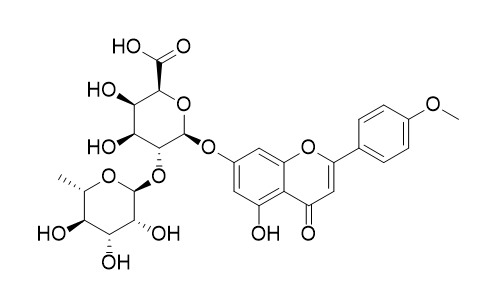 Acacetin 7-[rhamnosyl-(1->2)-galacturonide]