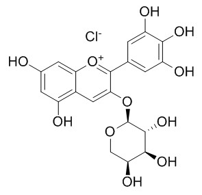 Delphinidin-3-O-arabinoside chloride